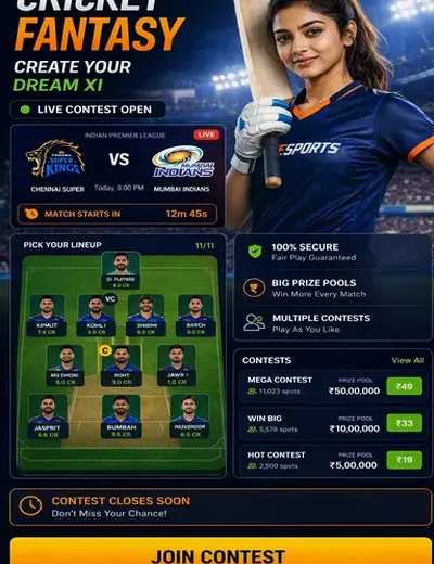 Hero11 (hero11) fantasy cricket & matchday visual 3